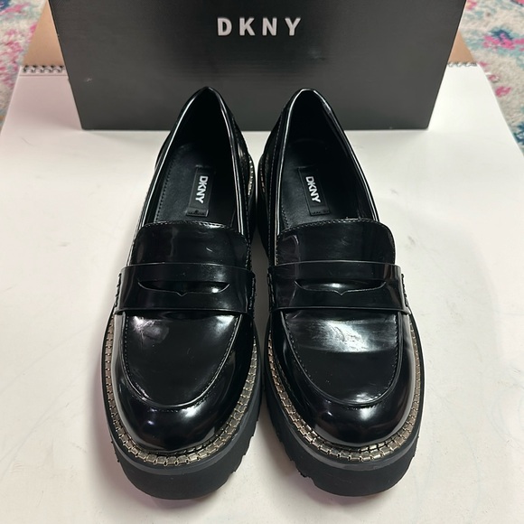 DKNY Platform Patent Leather Loafer - Picture 1 of 15